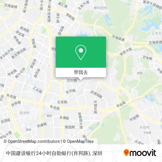 中国建设银行24小时自助银行(肖邦路)地图