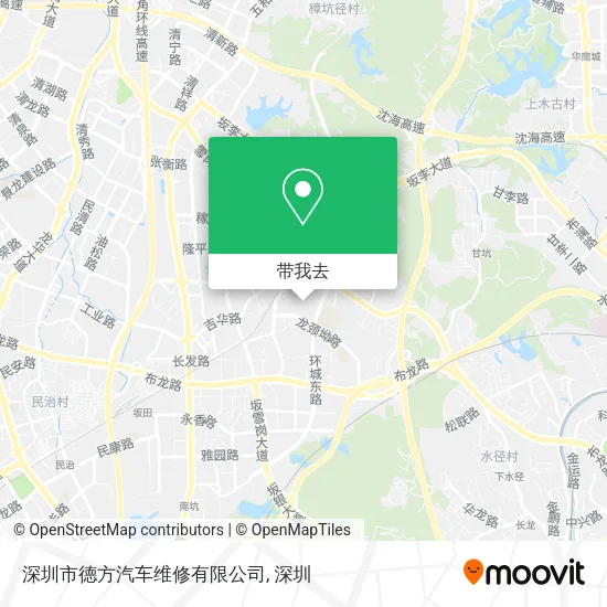 深圳市德方汽车维修有限公司地图