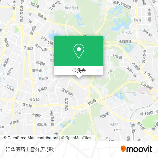 汇华医药上雪分店地图