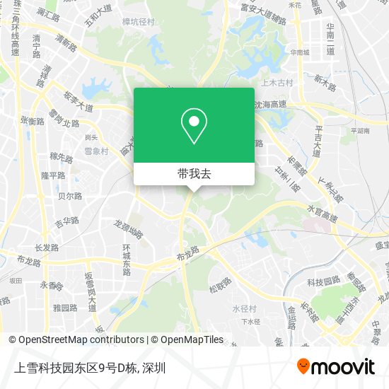 上雪科技园东区9号D栋地图