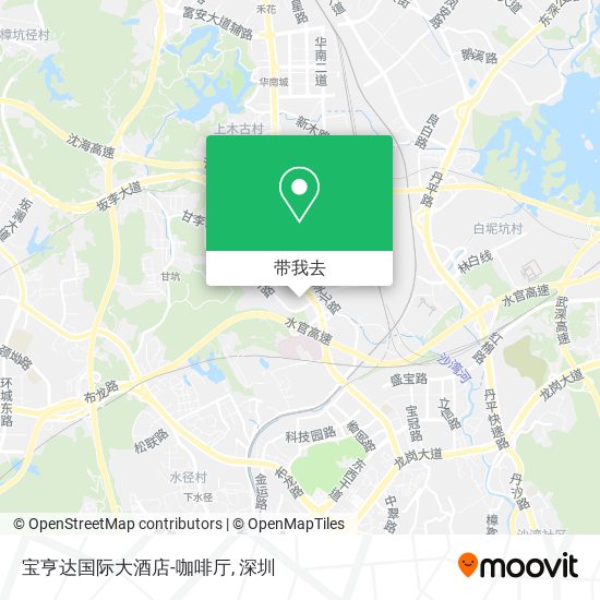 宝亨达国际大酒店-咖啡厅地图