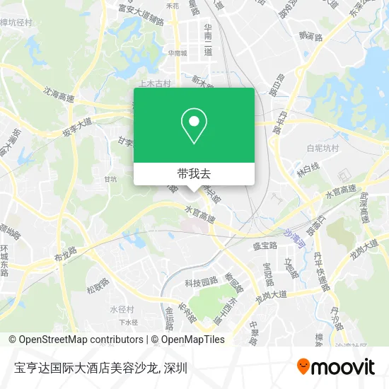 宝亨达国际大酒店美容沙龙地图