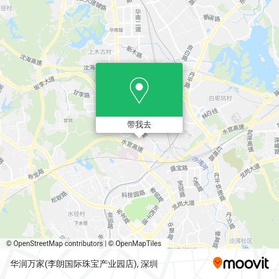 华润万家(李朗国际珠宝产业园店)地图