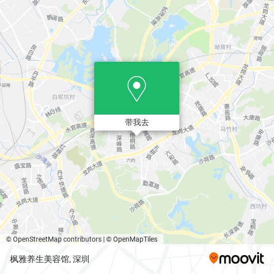 枫雅养生美容馆地图
