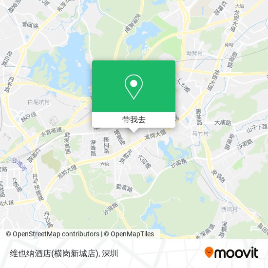 维也纳酒店(横岗新城店)地图
