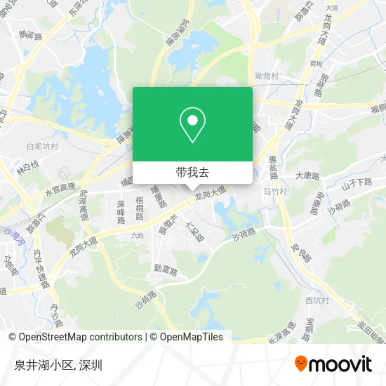 泉井湖小区地图
