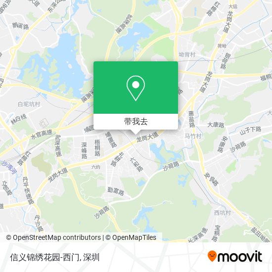 信义锦绣花园-西门地图