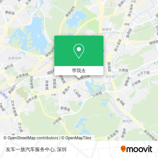 友车一族汽车服务中心地图