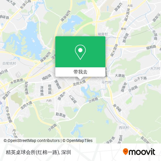 精英桌球会所(红棉一路)地图