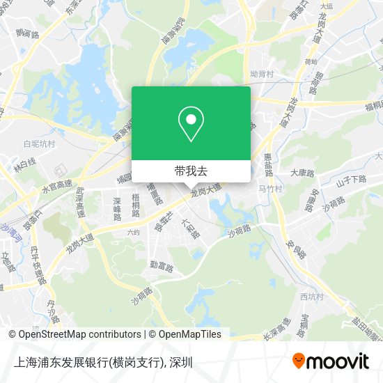 上海浦东发展银行(横岗支行)地图