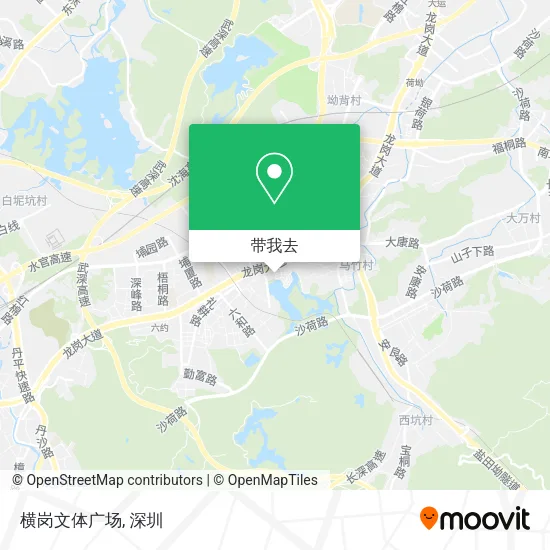 横岗文体广场地图