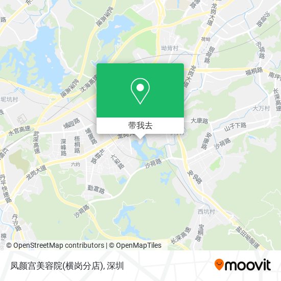 凤颜宫美容院(横岗分店)地图
