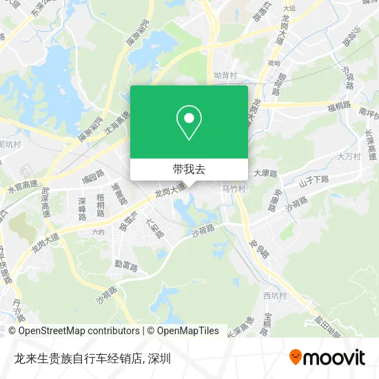 龙来生贵族自行车经销店地图