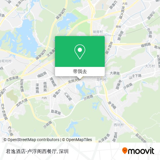 君逸酒店-卢浮阁西餐厅地图