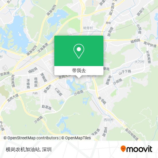 横岗农机加油站地图