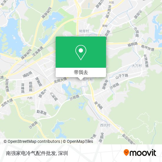 南强家电冷气配件批发地图