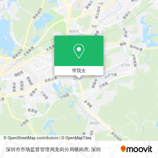 深圳市市场监督管理局龙岗分局横岗所地图
