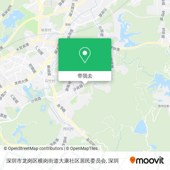 深圳市龙岗区横岗街道大康社区居民委员会地图