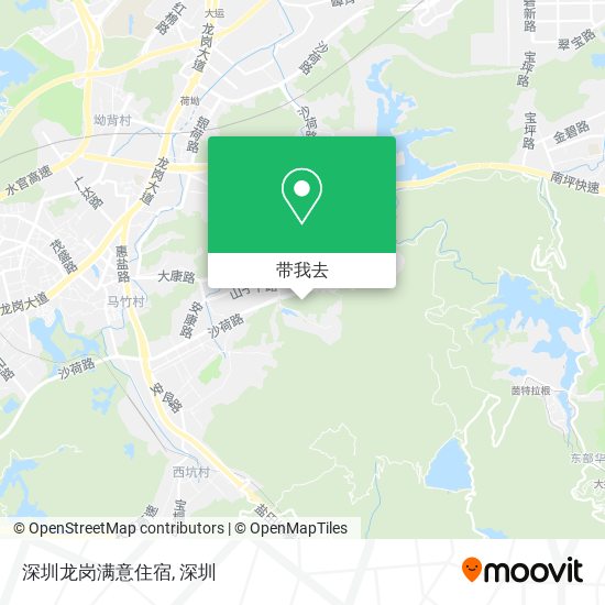 深圳龙岗满意住宿地图