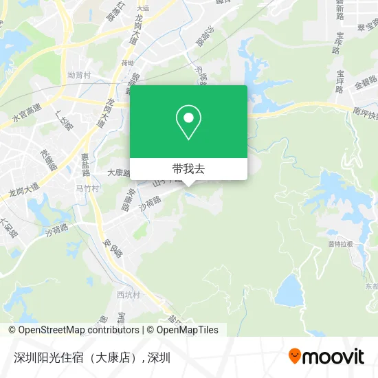 深圳阳光住宿（大康店）地图