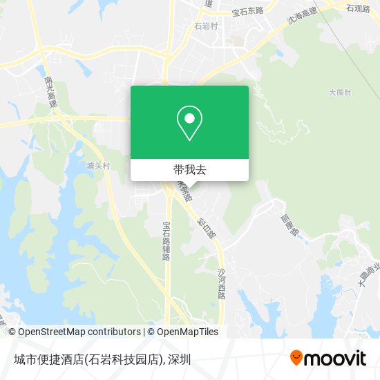 城市便捷酒店(石岩科技园店)地图