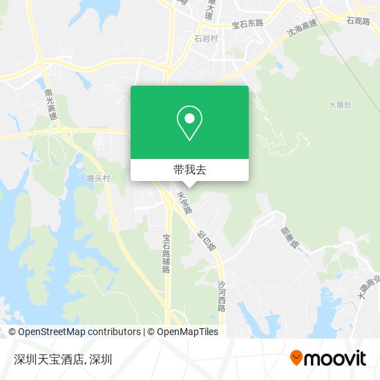 深圳天宝酒店地图