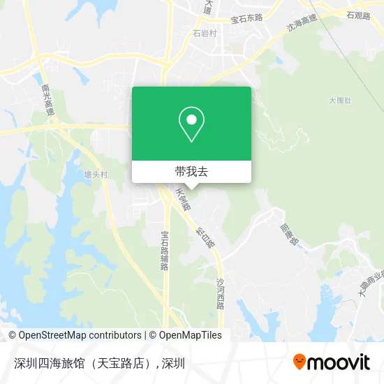 深圳四海旅馆（天宝路店）地图