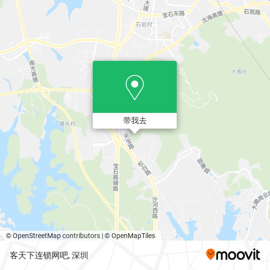 客天下连锁网吧地图