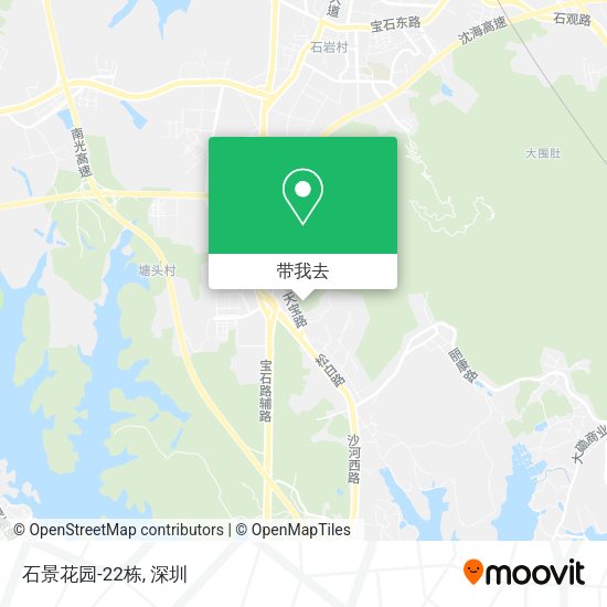 石景花园-22栋地图