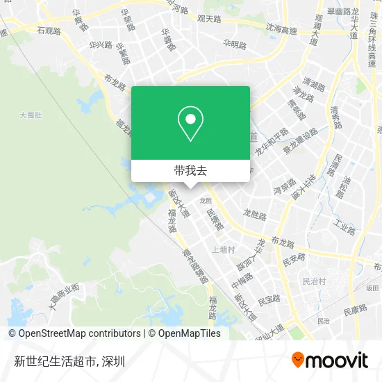 新世纪生活超市地图