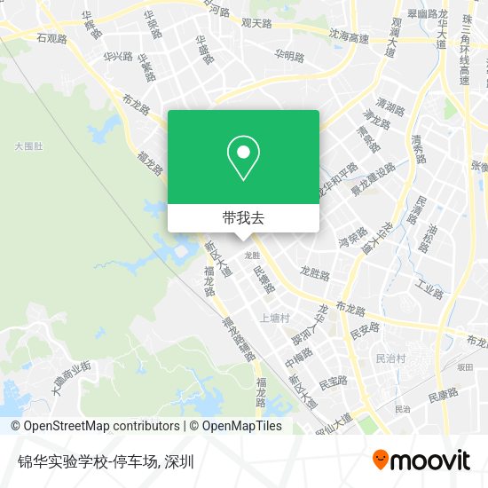 锦华实验学校-停车场地图