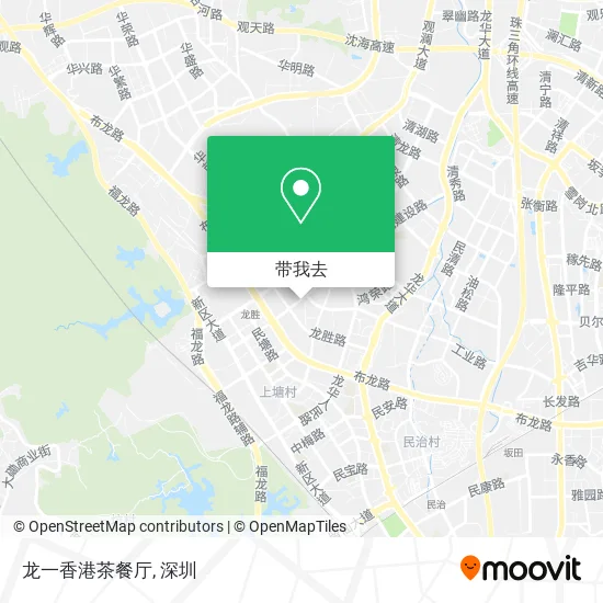 龙一香港茶餐厅地图