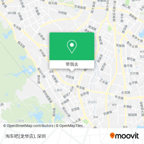 淘车吧(龙华店)地图