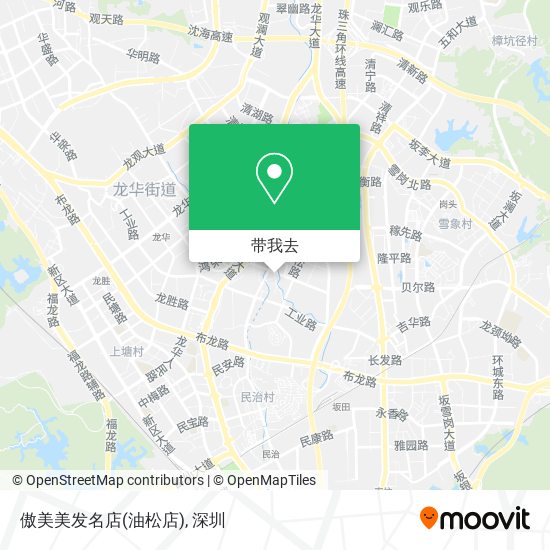 傲美美发名店(油松店)地图