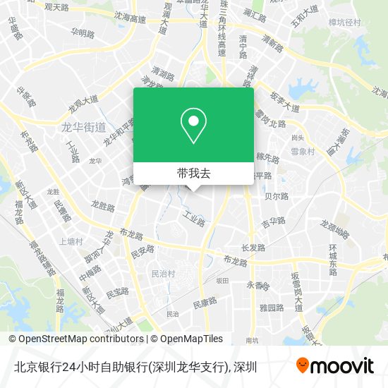 北京银行24小时自助银行(深圳龙华支行)地图