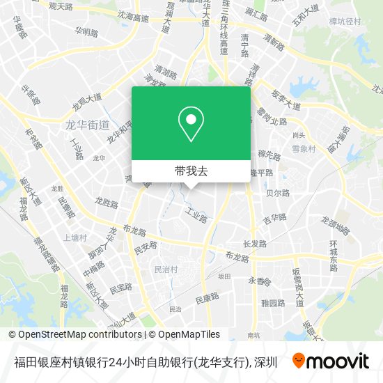 福田银座村镇银行24小时自助银行(龙华支行)地图