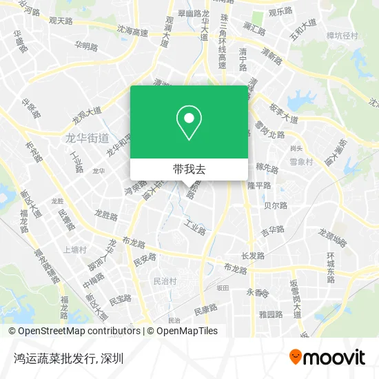 鸿运蔬菜批发行地图