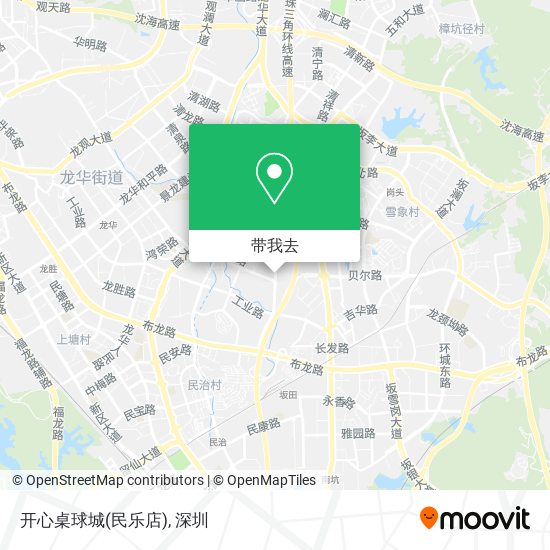 开心桌球城(民乐店)地图