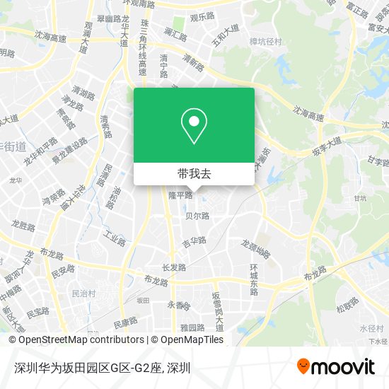 深圳华为坂田园区G区-G2座地图