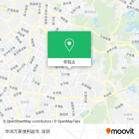 华润万家便利超市地图