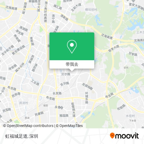 虹福城足道地图