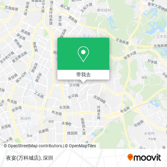 夜宴(万科城店)地图