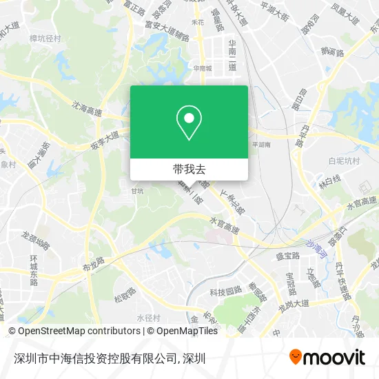 深圳市中海信投资控股有限公司地图