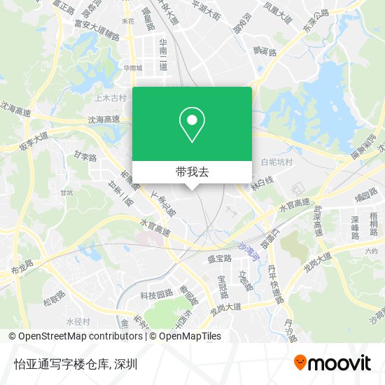 怡亚通写字楼仓库地图