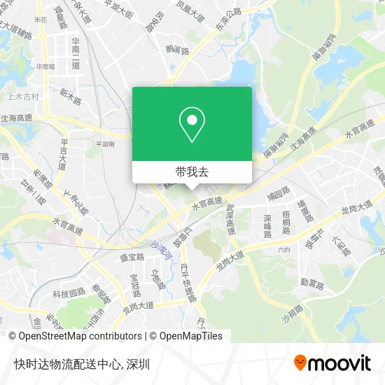 快时达物流配送中心地图