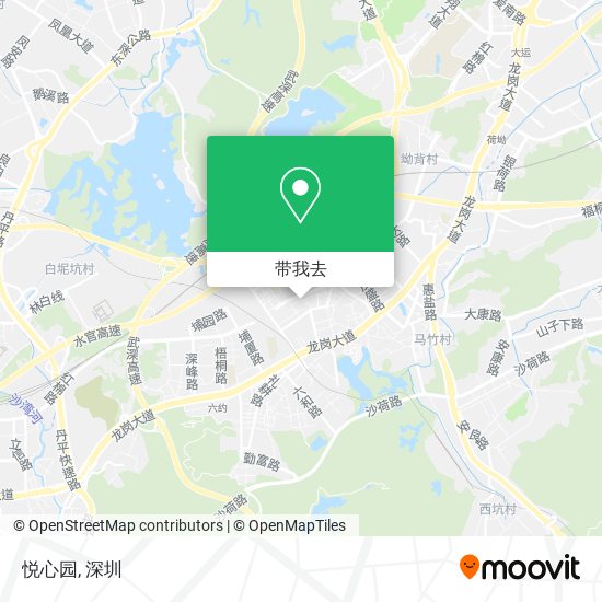 悦心园地图