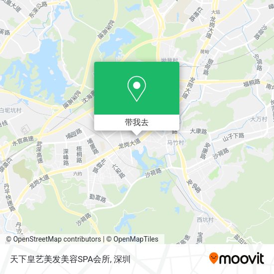 天下皇艺美发美容SPA会所地图