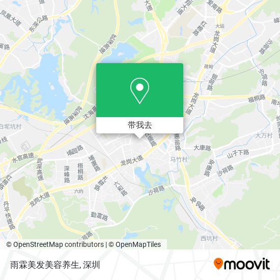 雨霖美发美容养生地图