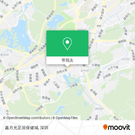 鑫月光足浴保健城地图