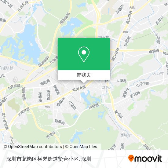 深圳市龙岗区横岗街道贤合小区地图